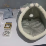 Cozy Cartoon Cat Bed: Removable, Washable, & Foldable Delight photo review