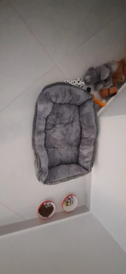 Bed for Dog Cat Pet Square Plush Kennel Medium Small Dog Sofa Bed Cushion Pet Calming Dog Bed House Pet Supplies Accessories photo review