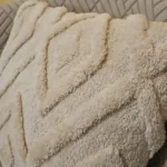 Cozy Christmas Faux Wool Pillow Cover - Plush Fleece Cushion photo review