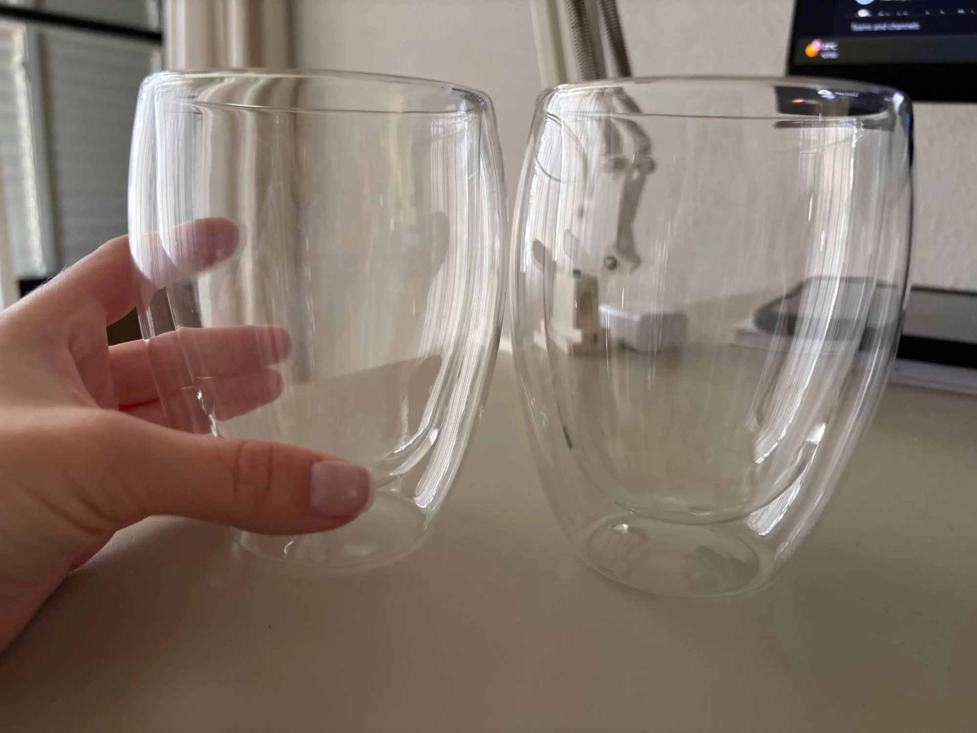 Elegant Heat-Resistant Double Wall Glass Cups for All Beverages photo review