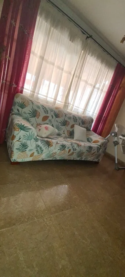 Colorful Knit Sofa Cover with Skirt for Full Coverage Comfort photo review