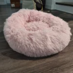 Plush Donut Cat Bed: Cozy, Washable Comfort for Pets photo review