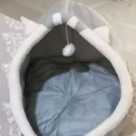 Cozy Cartoon Cat Bed: Removable, Washable, & Foldable Delight photo review