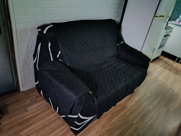Waterproof Sofa Slipcover for Kids & Pets - Non-Slip Comfort photo review