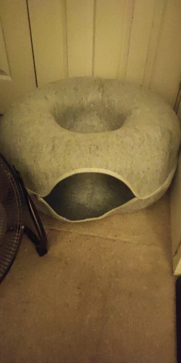 Cozy Dual Cat Bed & Tunnel - Interactive Plush Nest photo review