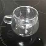 Elegant Double Wall Borosilicate Glass Mug - 350 ml Insulated Delight photo review