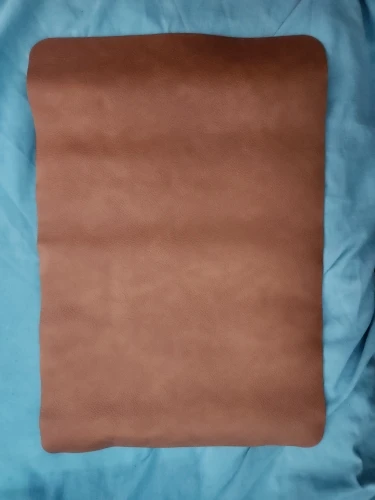 Square Double-Layer Cowhide PU Leather Placemat Texture Waterproof Heat-Resistant Table Mats Home Hotel Dining photo review