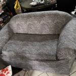 Colorful Knit Sofa Cover with Skirt for Full Coverage Comfort photo review