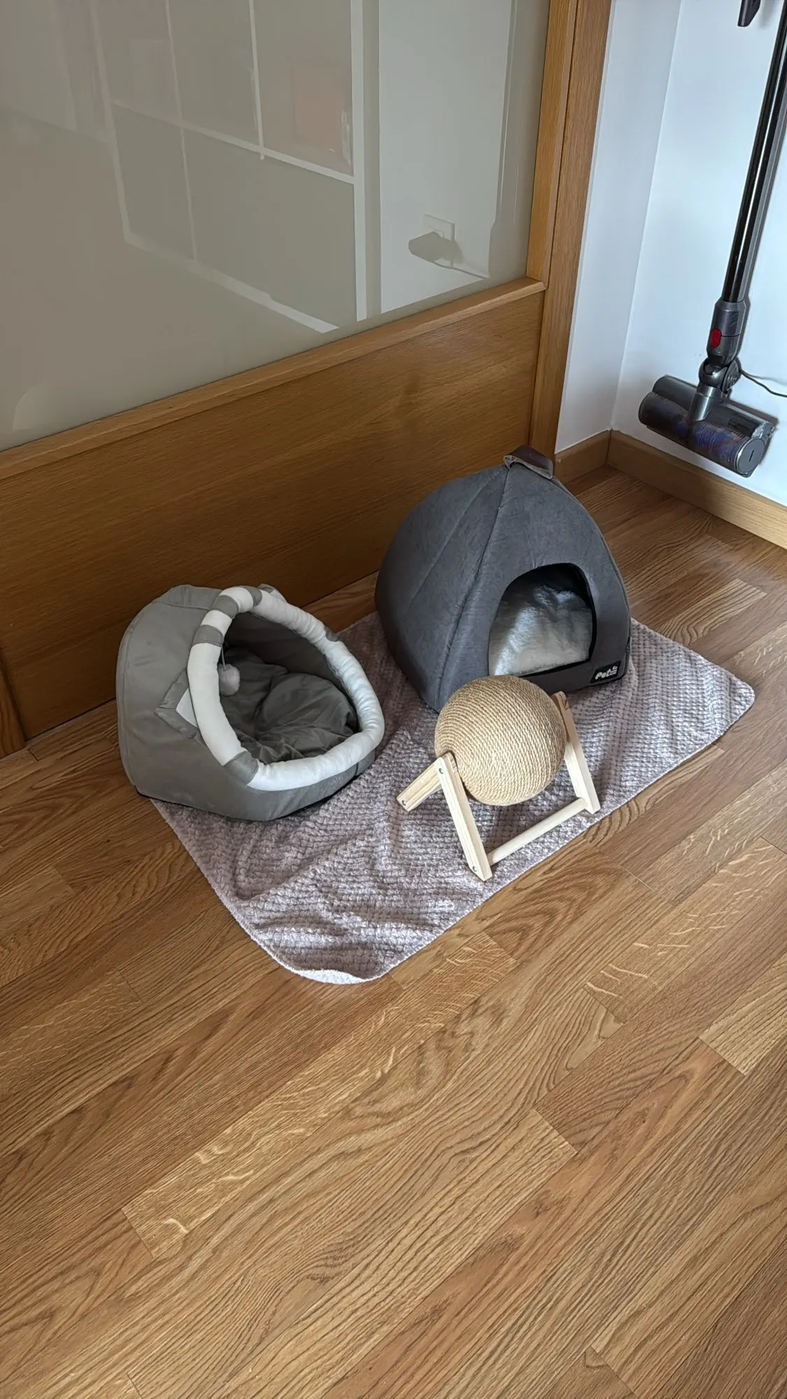 Cozy Cotton Cat Cave: Warm Pet Bed for Cats & Small Dogs photo review