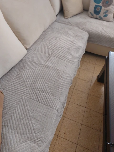Luxurious Non-Slip Velvet Sofa Cover - Pet & Kid Protector photo review