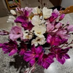 Elegant Magnolia Silk Flower Set - 5 Forks, 20 Heads for Home Decor photo review