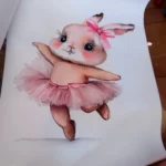 Whimsical Ballerina Bunny Canvas Set for Girls' Rooms photo review