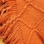 Luxurious White Boho Chunky Knit Throw Blanket for Cozy Elegance photo review