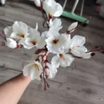 Elegant Magnolia Silk Flower Set - 5 Forks, 20 Heads for Home Decor photo review