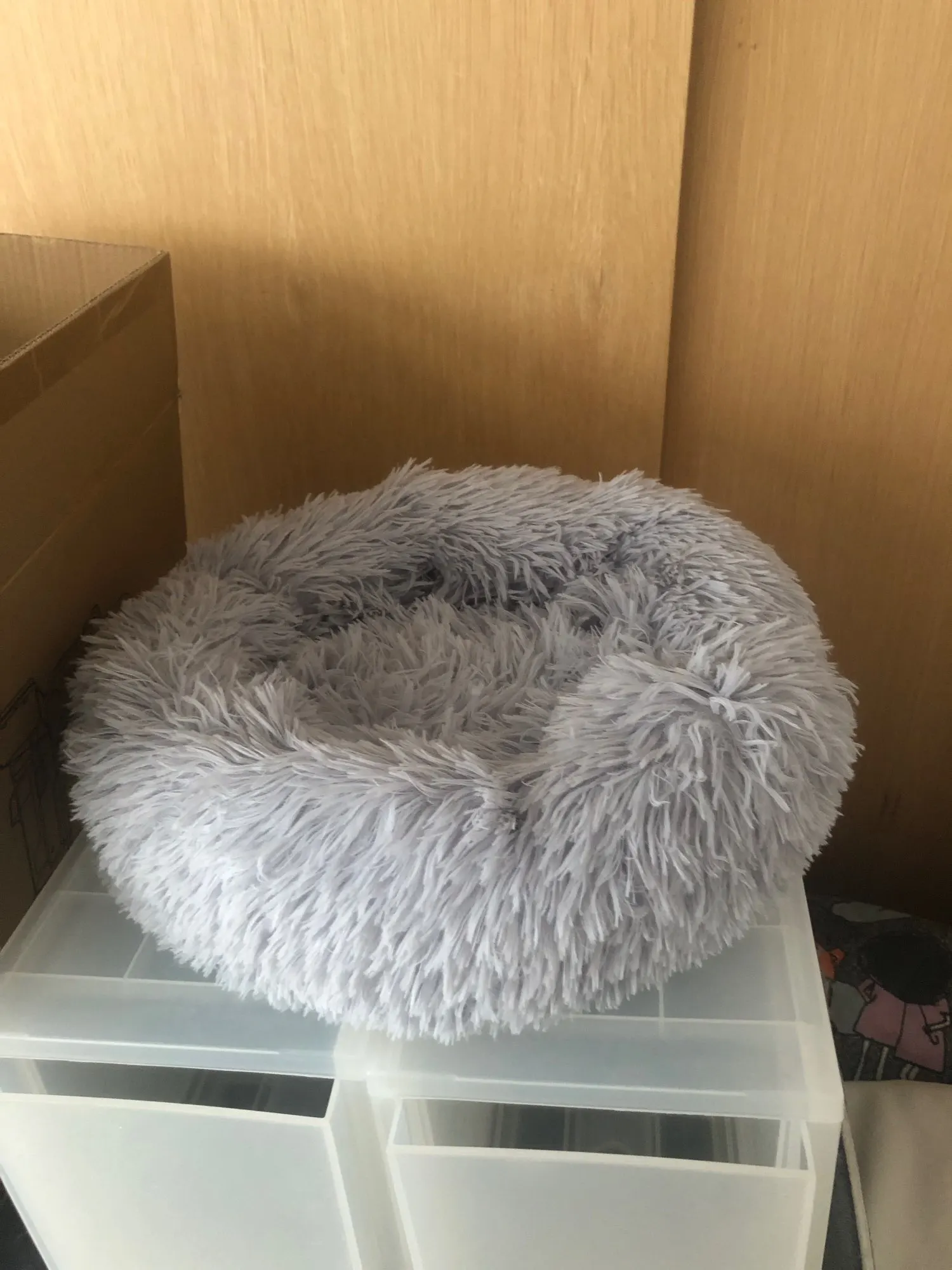 Home Plush Pet Nest Winter Cat Nest Dog Nest Warm Detachable and Washable Round Cat Nest Pet Bed Seasonal Universal Decoration photo review