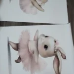 Whimsical Ballerina Bunny Canvas Set for Girls' Rooms photo review