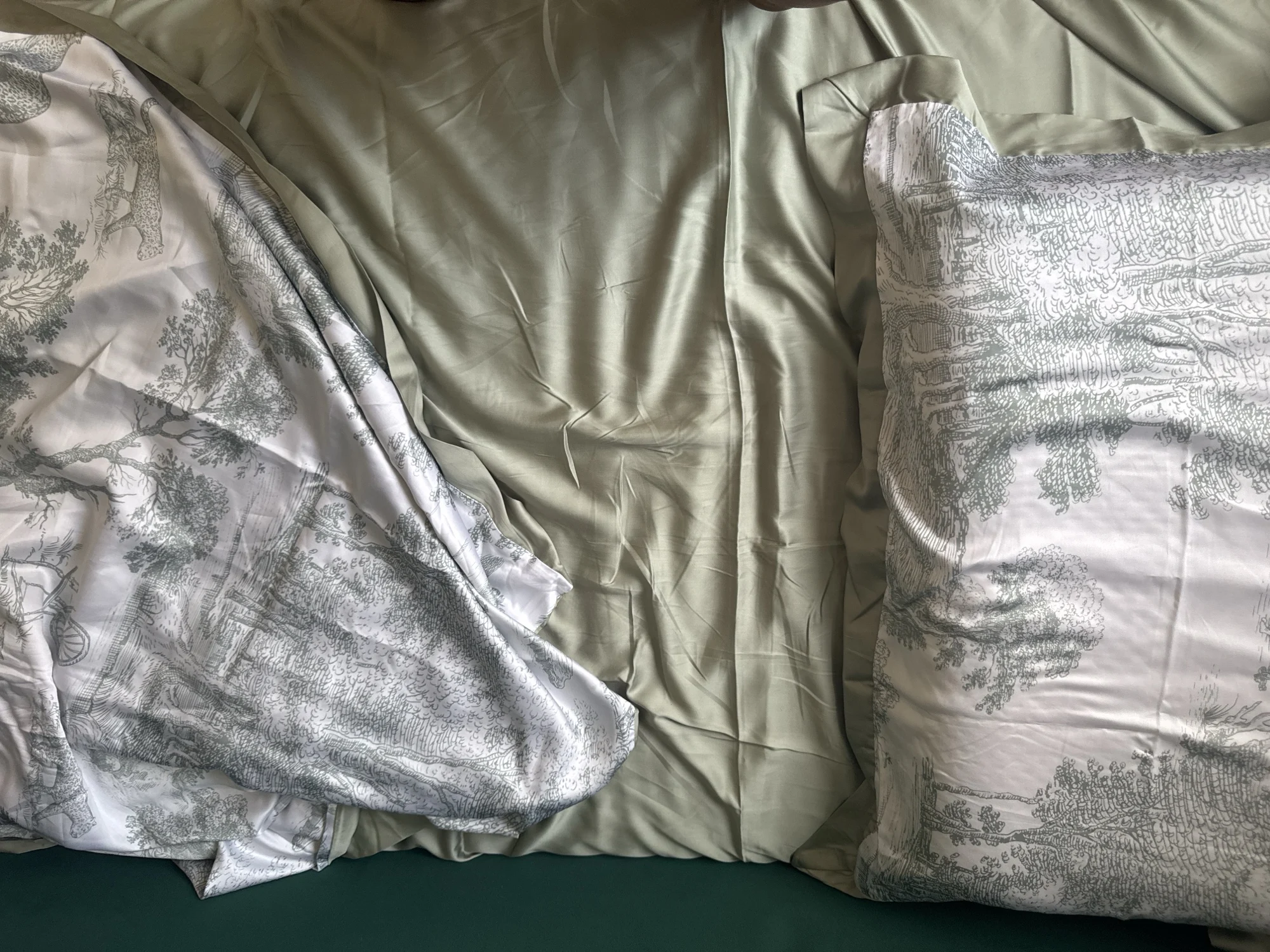 Luxurious Eucalyptus Fiber Bedding Set with Chic Leopard Design photo review