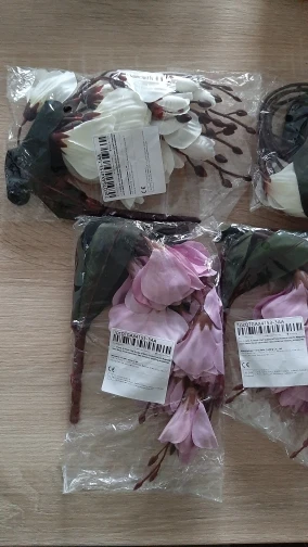 Elegant Magnolia Silk Flower Set - 5 Forks, 20 Heads for Home Decor photo review