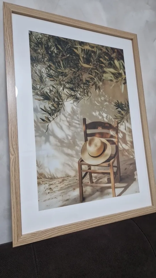 Natural Aesthetics Mediterranean Courtyard Retro Olive Plant Landscape Poster Canvas Printing Living Room Home Wall Decoration photo review