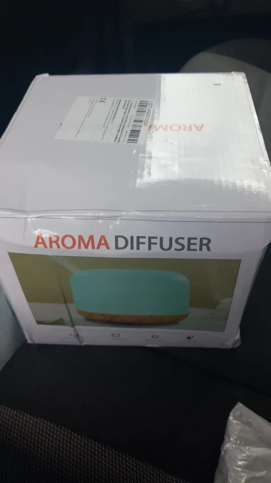 Mini Size Wood Grain Aroma Diffuser Usb Essential Oil Humidifier With Colorful Night Lights Air Humidifier Machine 500ml Home photo review