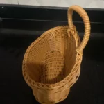 Wall Mounted Vegetable and Fruit Basket, Simulated Rattan Hanging Basket, Plastic Wall-mounted Hanging Basket, Home Decoration photo review