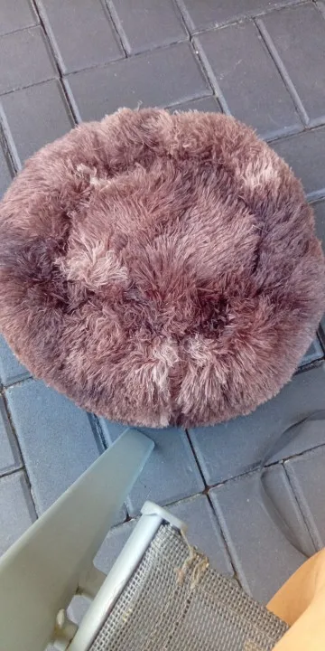 Cozy Round Pet Bed in Stylish Gradient for Large Dogs photo review