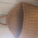 Wall Mounted Vegetable and Fruit Basket, Simulated Rattan Hanging Basket, Plastic Wall-mounted Hanging Basket, Home Decoration photo review