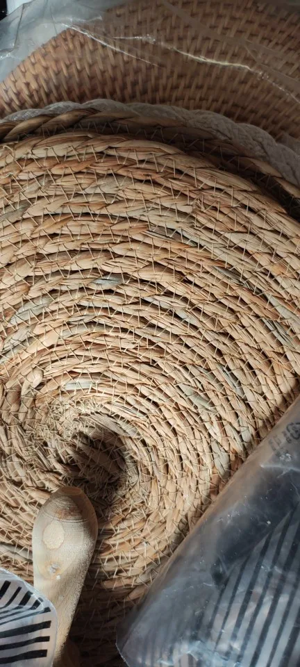 Festive Round Braided Placemats Set of 6 - Non-Slip, Washable Dining Essentials photo review