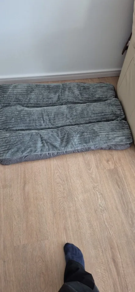Cozy Corduroy Dog Bed - Detachable & Washable Comfort Mat photo review