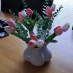 Real Touch Tulip Faux Flower Bouquets - 5 or 10 Pcs for Home Elegance photo review