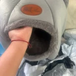 Cozy Cotton Cat Cave: Ultimate Winter Pet Bed Retreat photo review