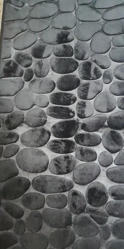 Luxurious Cobblestone Non-Slip Memory Foam Bath Mat photo review