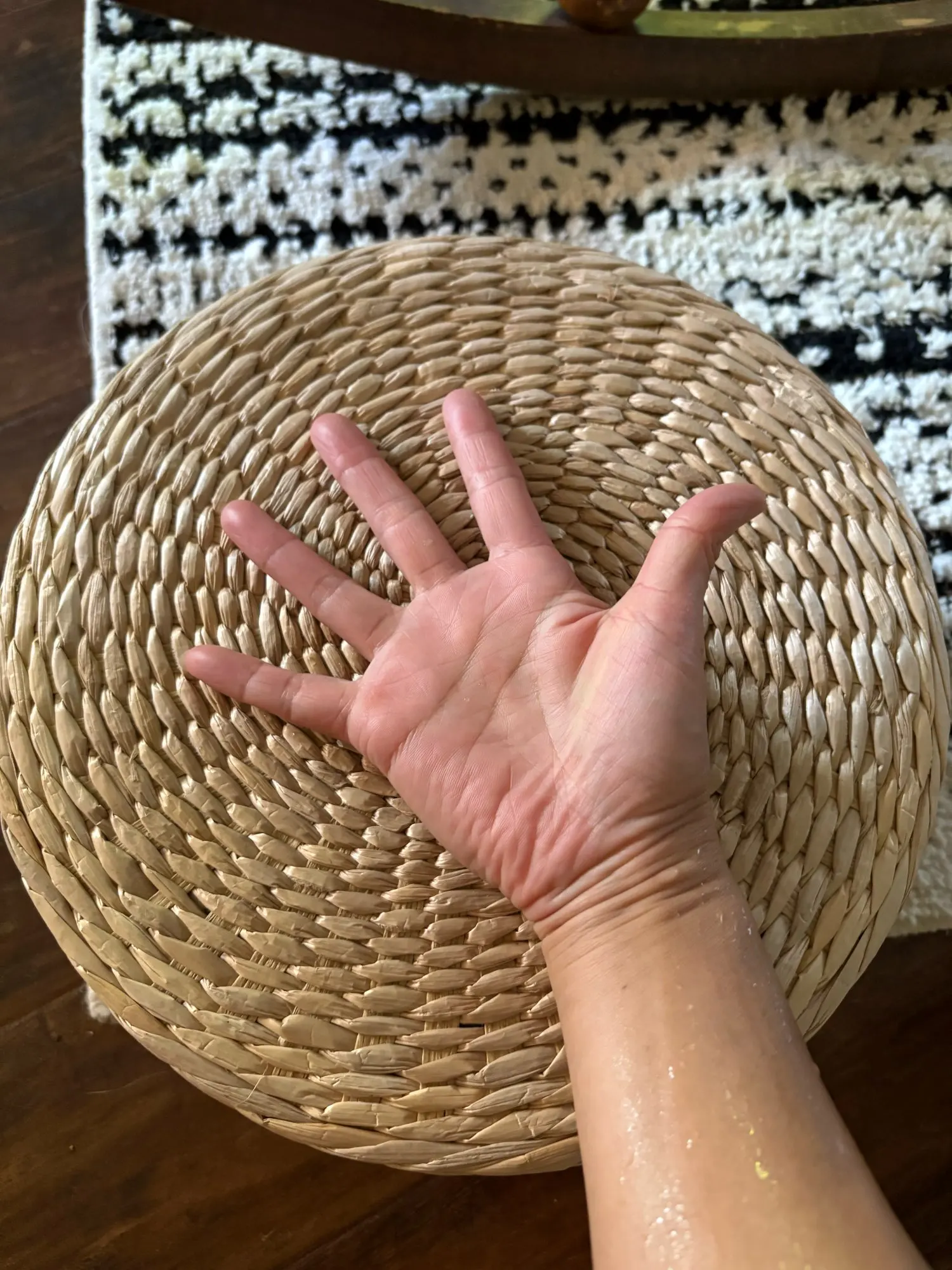 Handmade Woven Natural Straw Round Pouf Tatami Cushion Floor Japanese Style Cushion Home Textile Tea Ceremony Home Ground Mat photo review