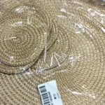 Festive Round Braided Placemats Set of 6 - Non-Slip, Washable Dining Essentials photo review