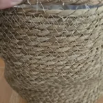 Chic Nordic Handmade Straw Planter Basket for Stylish Storage photo review