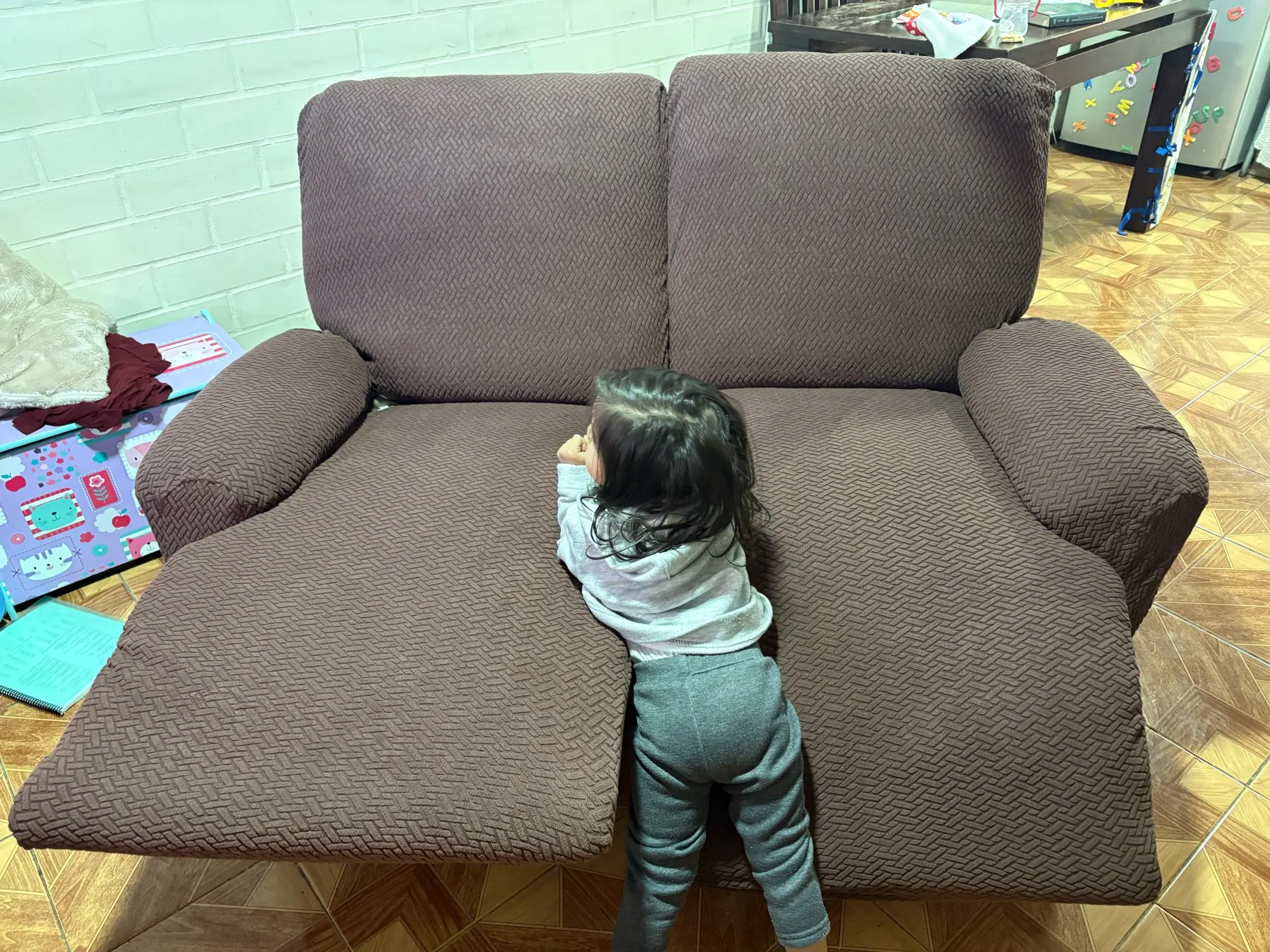 Premium Jacquard Recliner Sofa Covers - Non-Slip Comfort photo review