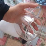 1pc 250ml Premium Double-Walled Borosilicate Glass Coffee Mug with Handle Perfect for Family, Christmas Birthday Party photo review