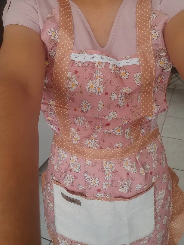Charming Floral Canvas Apron - Stain Resistant & Stylish photo review