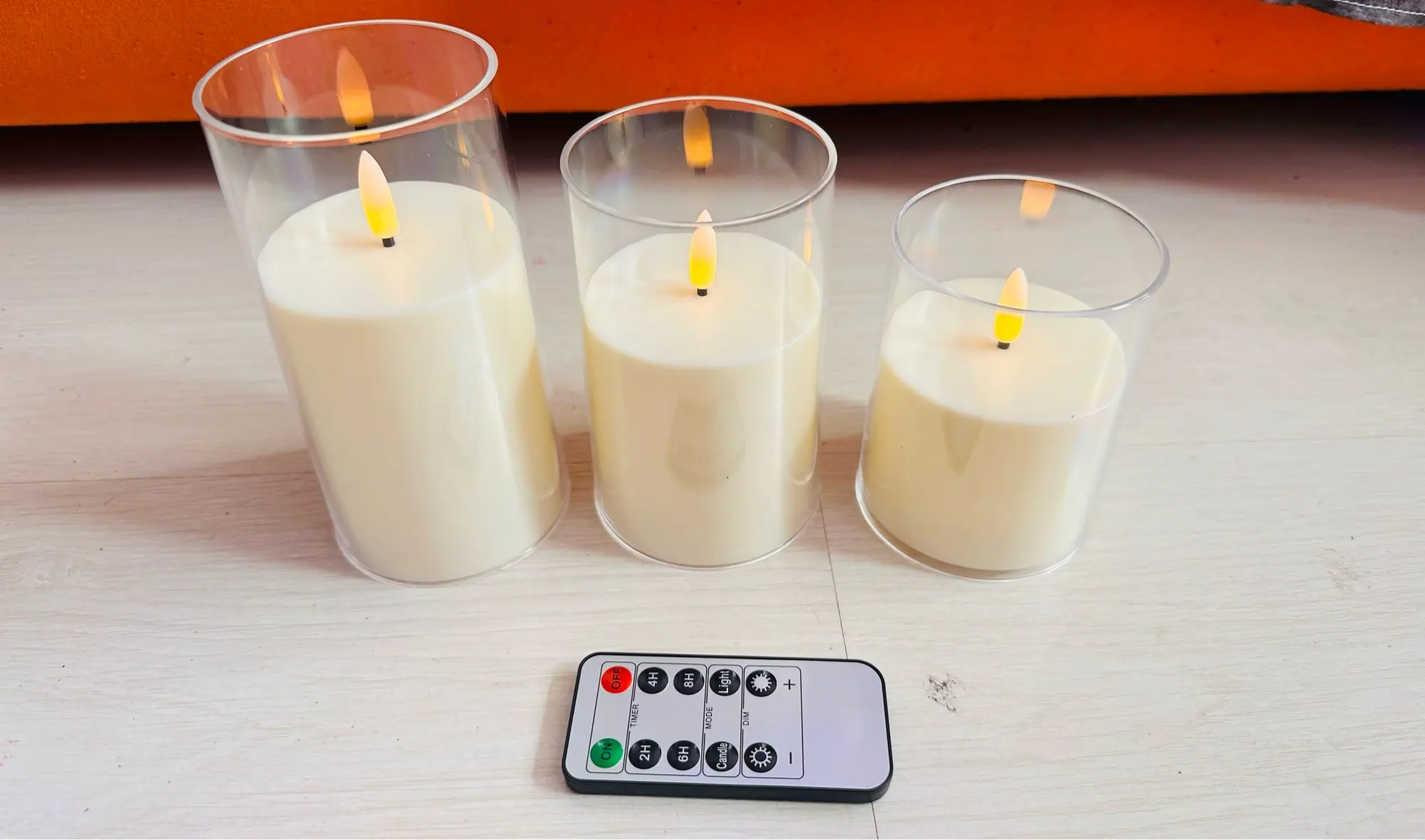 Flameless Remote-Control LED Candle Set for Cozy Events photo review