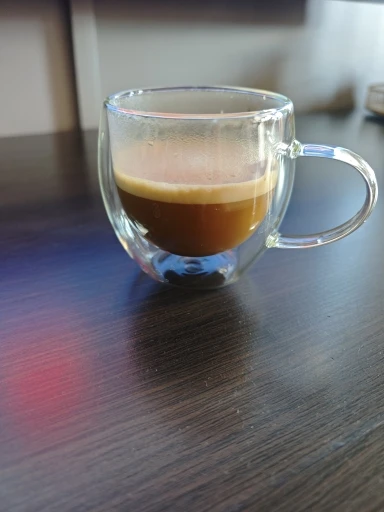 1pc 250ml Premium Double-Walled Borosilicate Glass Coffee Mug with Handle Perfect for Family, Christmas Birthday Party photo review
