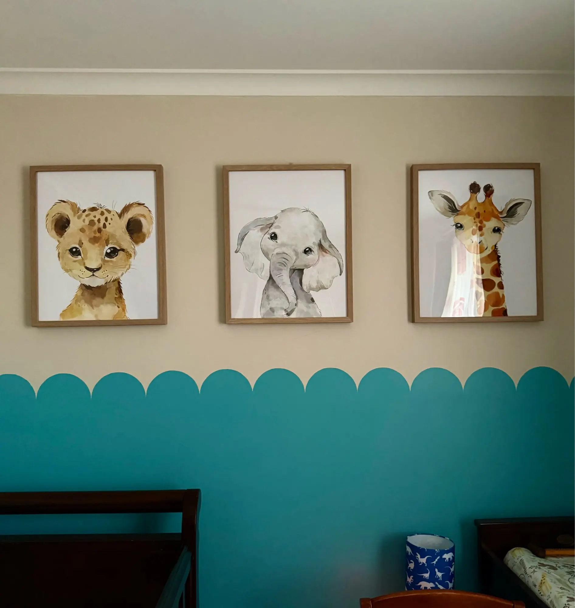 Safari Nursery Decor Set of 3 Poster Jungle Animal Nursery Wall Art Prints Baby Animal Prints Children's Room Bedroom Decoration photo review