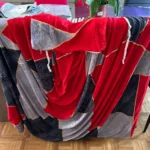 Colorful Knit Sofa Cover with Skirt for Full Coverage Comfort photo review