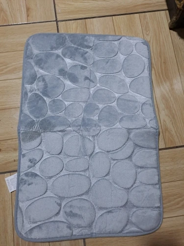 Luxurious Cobblestone Non-Slip Memory Foam Bath Mat photo review