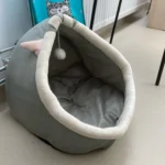 Cozy Cartoon Cat Bed: Removable, Washable, & Foldable Delight photo review