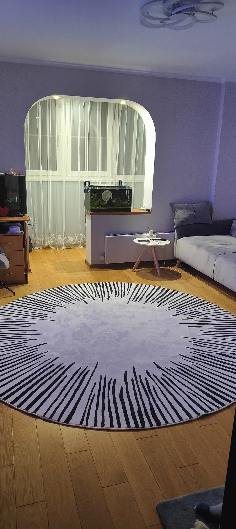 Sumptuous Plush Round Rug for Living Room & Bedroom Elegance photo review