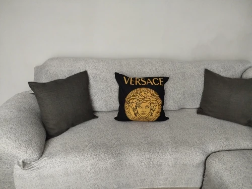 Colorful Knit Sofa Cover with Skirt for Full Coverage Comfort photo review
