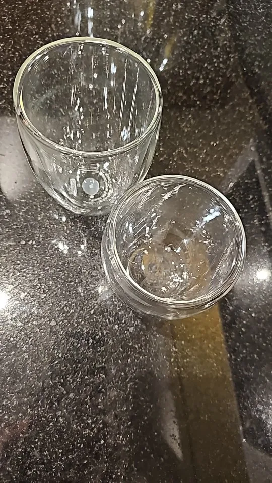 Elegant Heat-Resistant Double Wall Glass Cups for All Beverages photo review