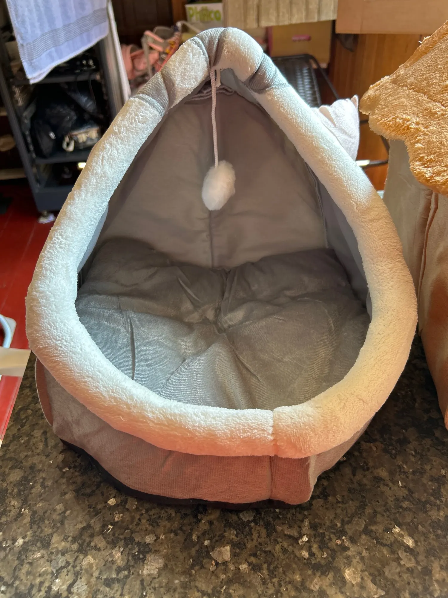 Cozy Cartoon Cat Bed: Removable, Washable, & Foldable Delight photo review