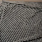 Plush White Striped Faux Rabbit Fur Throw Blanket for Cozy Comfort photo review