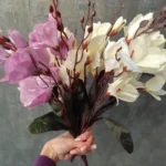 Elegant Magnolia Silk Flower Set - 5 Forks, 20 Heads for Home Decor photo review